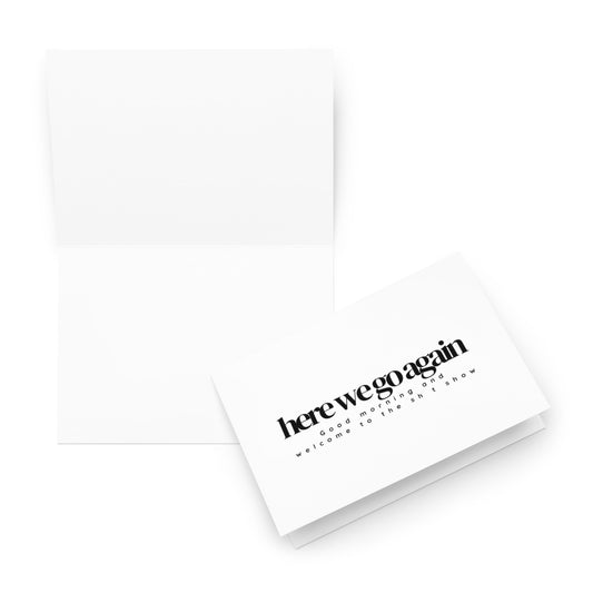 Election here we go again card