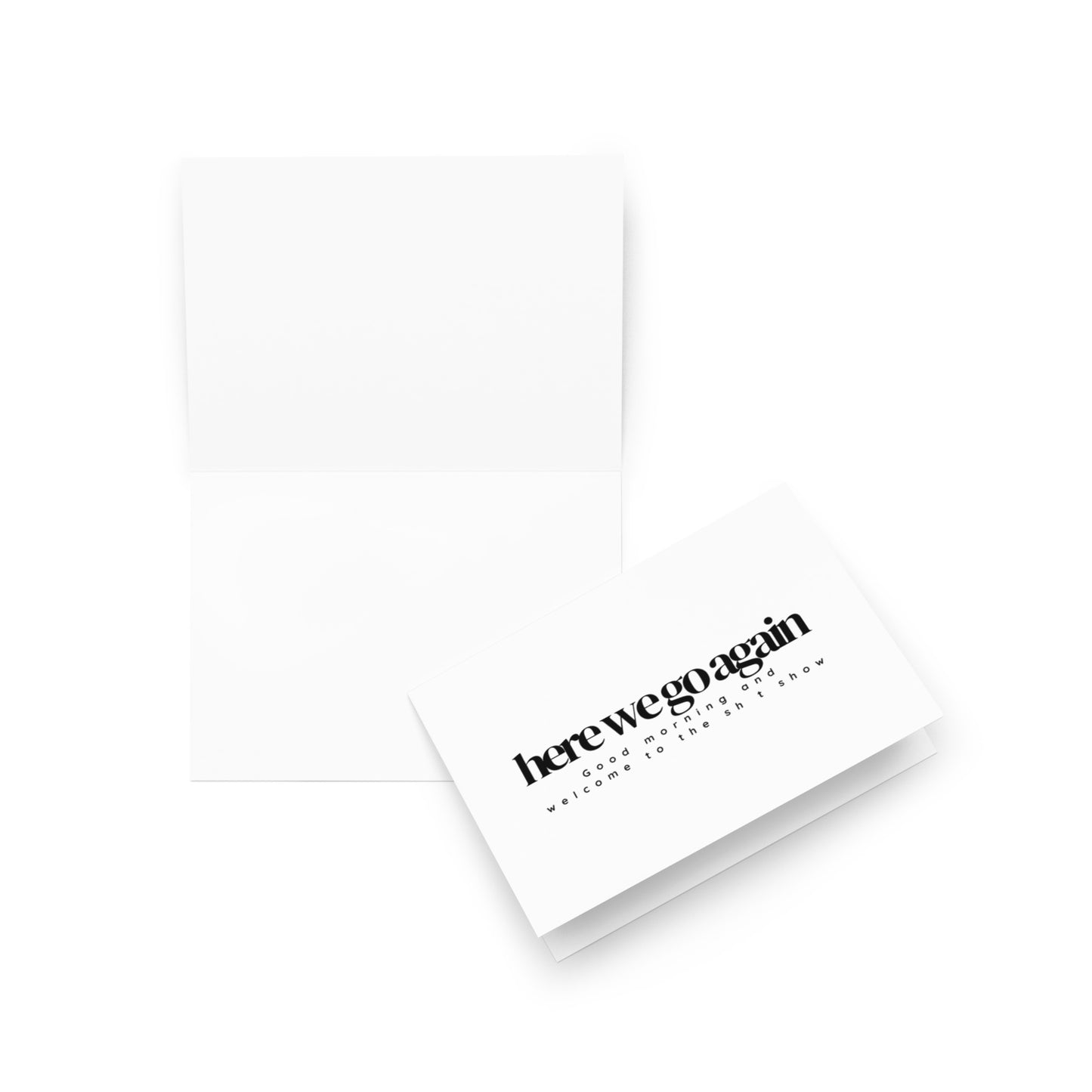 Election here we go again card